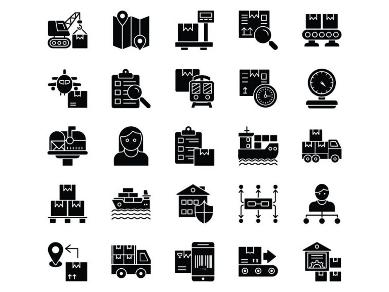 Logistics Delivery Icons