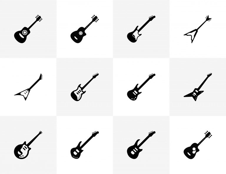 Solid Guitar Icons Free Download