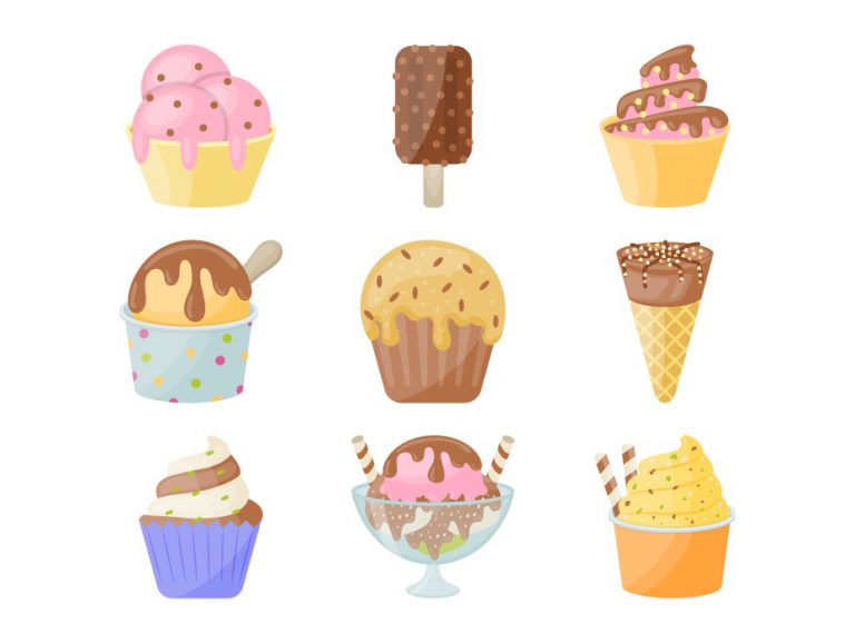 Ice Cream Vector Icons