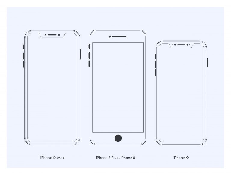 Iphone Mockup Vector