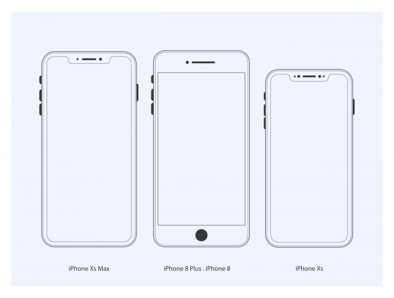 Download iPhone Mockup Vector | Frebers