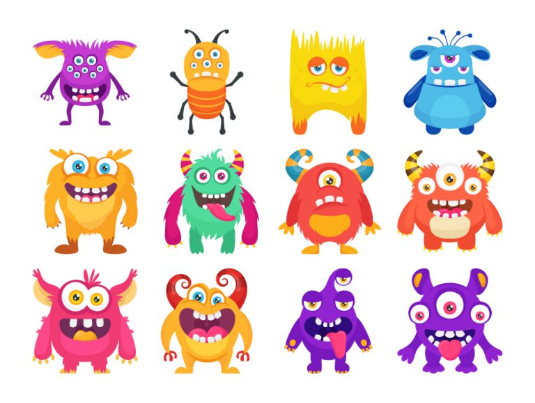 Monster Characters Vectors