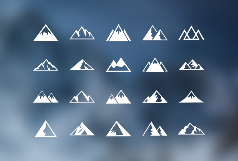 Mountain Icons Free Vector Download