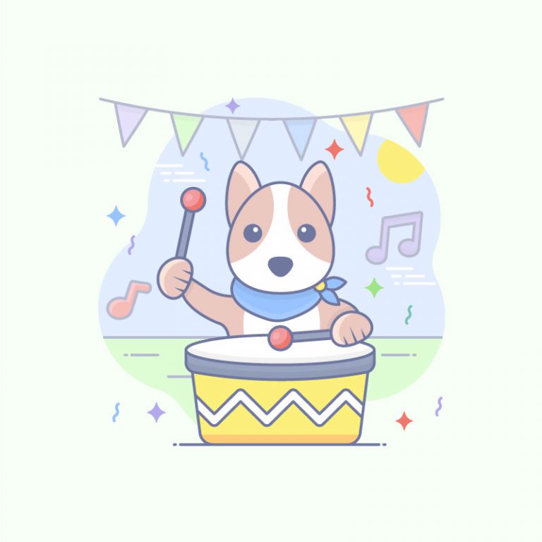 Pet Party Free Vector Art