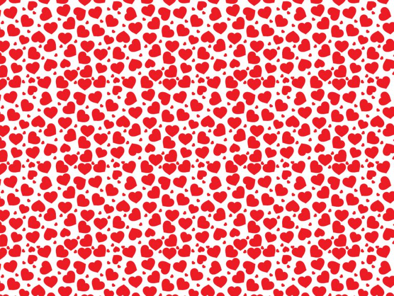 Pure Red Hearts Pattern