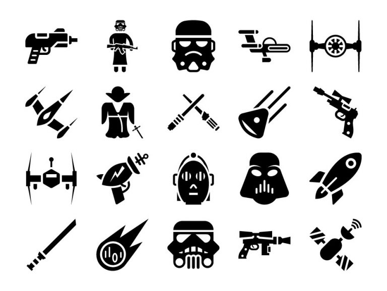 Star Wars Glyph Icons