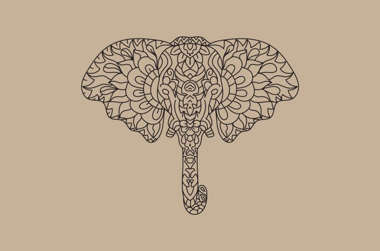Decorative Elephant Vector Download