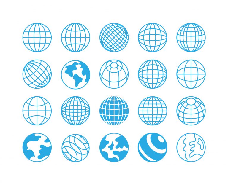 globe icons