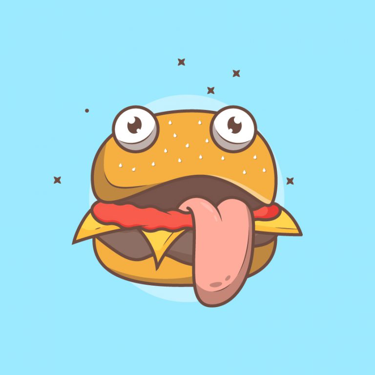Monster Burger Illustration