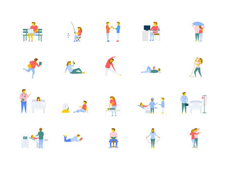 Free People Activities Icons