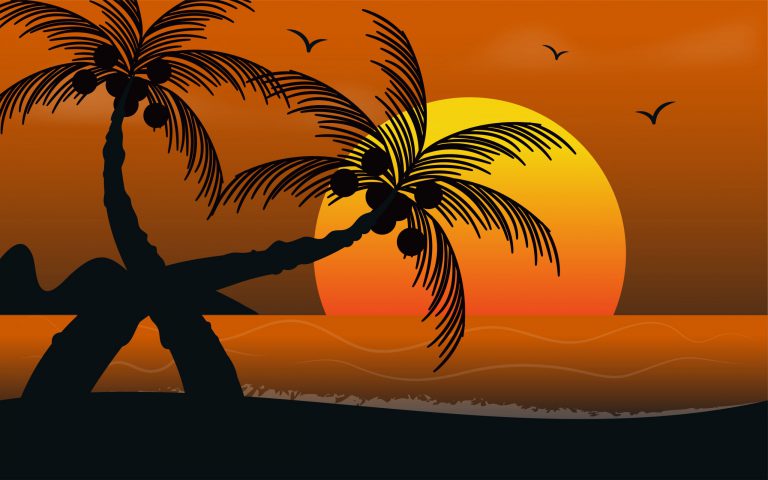 Free Sunset Background Vector